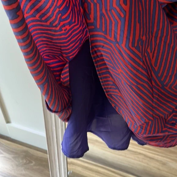 TAHARI ASL Faux Wrap‎ Dress Geometric Print Size 6 *Worn Once* EUC - Picture 7 of 8